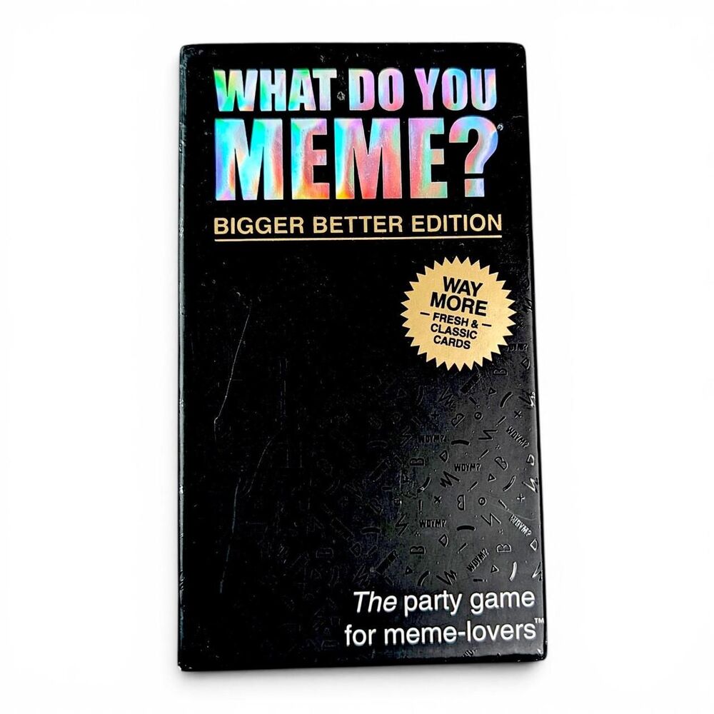 NEW What Do You Meme Party Game Bigger Better Edition Adult 17+ Mature Funny NIB